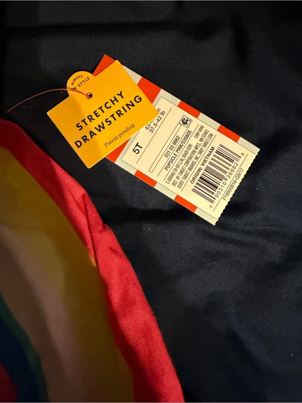 Cat & Jack Multi-Color Rainbow Stripe Skirt - Red, Yellow, Green, Blue, Pink